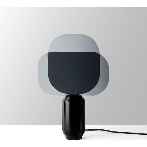 Led bedside lamp led color glass mesa de luz candeeiro de mesa for bedroom living room abajur de mesa