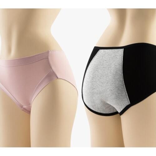 4pcs/Lot Cotton Seamless High Waist Slip Leak Proof Panties Menstrual Period Physiological Waterproof Plus Size Underpants Women