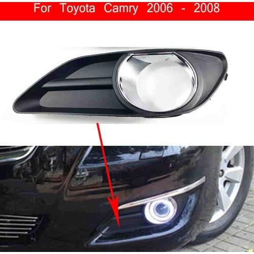 Fog Light Cover For Toyota Camry 2006 2007 2008 Fog Lamp Shell Vent Car Front Bumper Grille Driving Lamp Cover