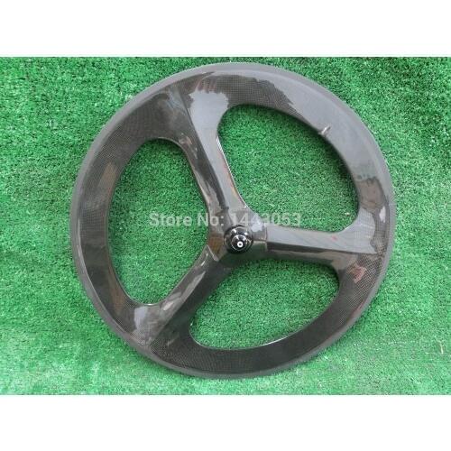 Carbon front/rear wheel, T700C 3 spoke wheel,new design clincher wheel with free shipping