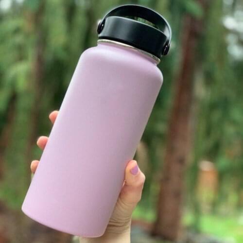 Vacuum Tumbler Water Bottle 18/32/40oz Stainless Steel Water Bottle Insulated Wide Mouth Travel Drinking Mug Cup With Lids