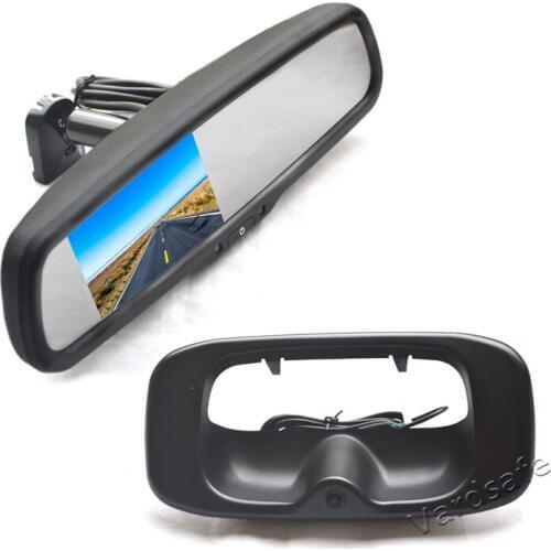 Vardsafe VS379R | Reverse Backup Camera + Replacement Rear View Mirror Monitor for Chevrolet Silverado / GMC Sierra (1999-2006)
