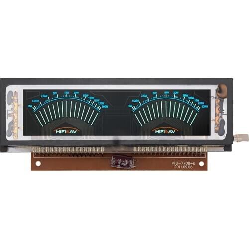 Wishcolor VFD Display Vacuum Fluorescent Display VU Level Meter Indicator Music Audio Spectrum Display AC220V