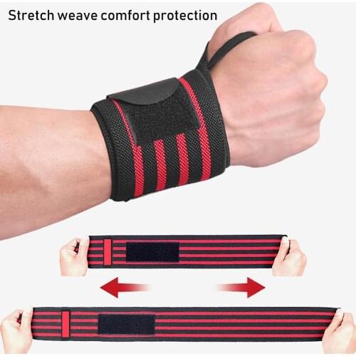 1 Pair Wrist Wraps For Weight Lifting Support Cotton Gym Bandage Straps Men Women Powerlifting Bodybuilding
