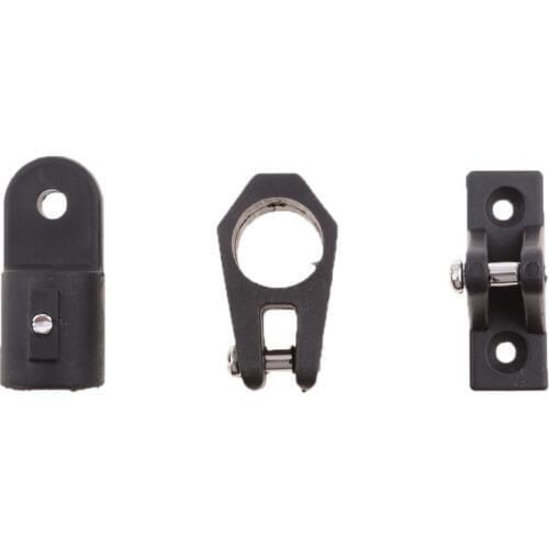 12pcs/Set For 3 Bow Bimini Top 7/8'' Black Boat Parts Nylon Fittings Hardware Kit trousse d'accessoires materiel