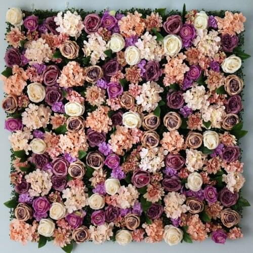 2.4M x 2.4M Luxury Flower backdrop Wedding Flower Wall Artifical Rose Stage background Decoration