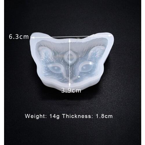 2 Pcs/Set Cat Silicone Molds Crafting Resin Epoxy Jewelry Pendant Making DIY Crafts WXV Sale