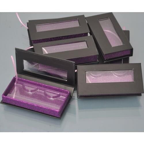 20/pack wholesale custom eyelashes packaging box with logo label lash boxes packaging faux mink lashes strips case empty vendors