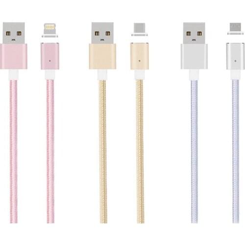 3-in-1 Micro USB Female to Type-C/Android/IOS Male Magnetic Adapter Metal Data Cable Converter Adapter Micro USB To Type C