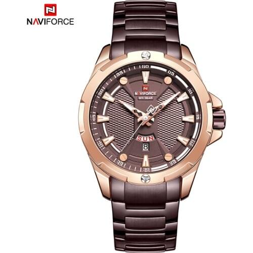 Top NAVIFORCE Mens Watch Brand Luxury Fashion Quartz Men Watches Waterproof Sports Male Military Wrist Watch Relogio Masculino