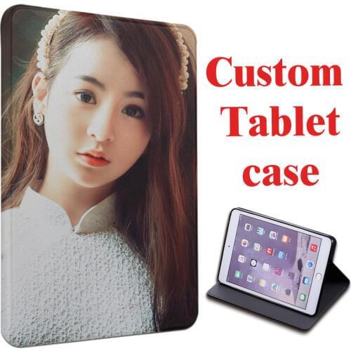 Person Photo For Xiaomi Mi Pad MiPad 4 Mipad4 8.0 inch Tablet Painted Slim PU Leather Case Smart Sleep wake up Cover Funda