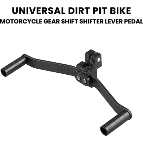 Black Universal Motorcycle Dual 2 Way Gear Shift Lever Footrest Pedal Shifter