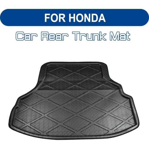 For HONDA FIT Accord City HRV Odyssey Civic Crosstour CRV Spirior Jade Car Rear Trunk Boot Mat Floor Mats Carpet Anti Mud Cargo
