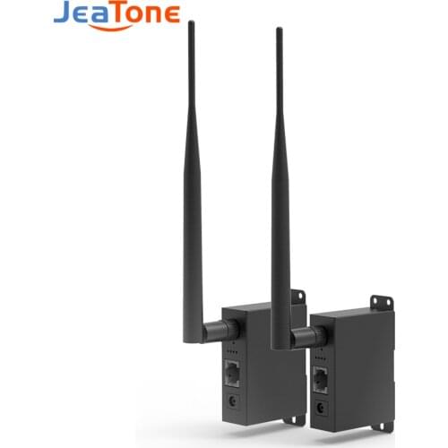 Doornanny Wireless Access Point with Ethernet Port Bridge Kit Outdoor Connection Long-Range 1 KM for SIP Camera Video Intercom