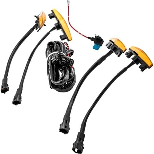 LED Lights Kit Front Grille Amber For Toyota 4Runner 2014-2019