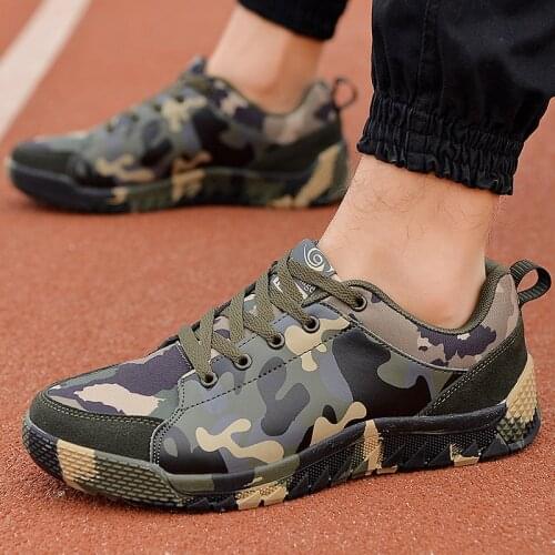 Couple Men Women Running Shoes Unisex Sport Outdoor Autumn Spring Sneakers Breathable Women Camouflage green Gym Jogging Shoes