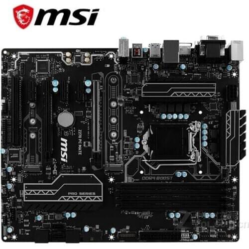 For MSI Z270 PC MATE Motherboard LGA 1151 DDR4 For Intel Z27 Desktop Mainboard SATA III USB3.0 PCI-E X16 3.0 Used