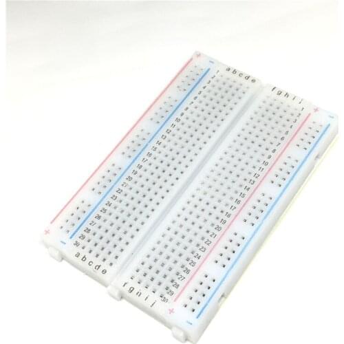 1pc Solderless Bread Board 400 Contacts Available Mini Breadboard DIY PCB Test Tool 8.5x5.5cm