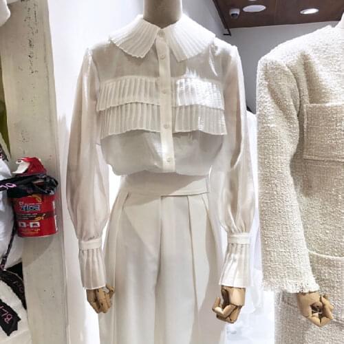 Namou Drane Collar Blouses