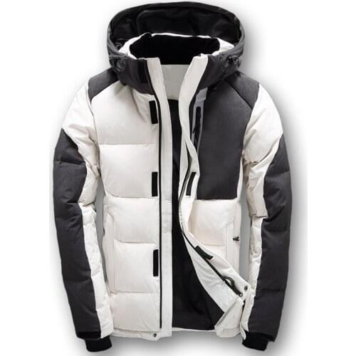 2020 New Men Winter Down Jacket White Duck Down Parka High Quality Winter Coats Hooded Mens Down Jacket Thick Snow Coat
