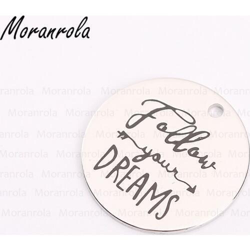 New Silver Jewelry Accessories Men And Women Trendy Keychain Round Link Chain Charm Necklace Artistic Word Choker Pendant