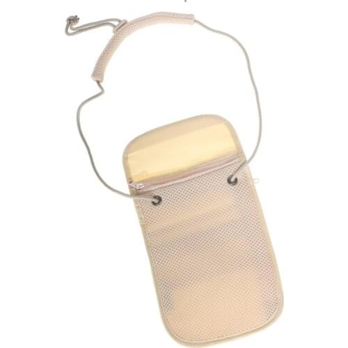 Newest Arrival Portable Travel Wallet Casual Nylon Zipper Passport Holder Neck Shoulder Small Bag Coin Purses