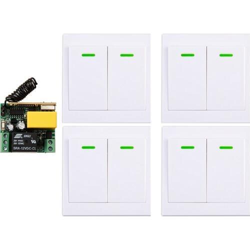 New digital Remote Control Switch AC220V 1CH 10A Receiver Wall Transmitter Wireless Power Switch Radio Controlled Switch Relay