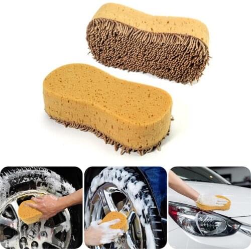 Extra Large Size Car Washing Sponge Easy Grip Soft Fiber Multi-functional Cleaning Sponge Detailing Brush Auto accessories