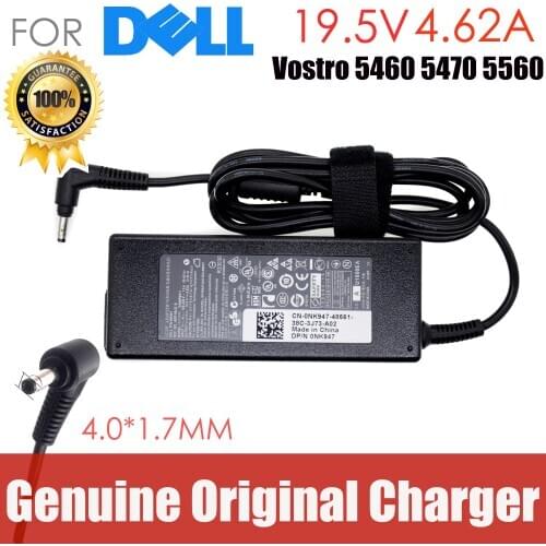 Original 19.5V 4.62A 90W 4.0*1.7 Laptop AC Adapter FOR Dell Vostro 5460 V5460 V5470 5470D V5560 charger