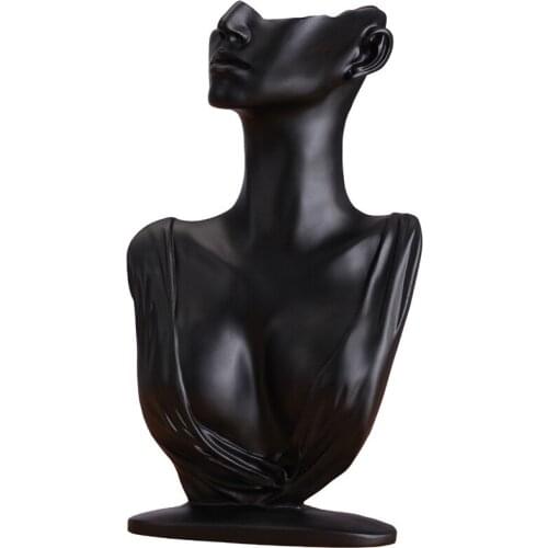 Necklace Earring Display Bust Chain Holder Jewelry Holder Mannequin for Women Personal Use Stable Easy Use Gift