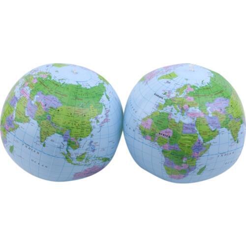 Beach Ball Toy English Version PVC Inflatable Globe World Map Balloon Beach Bath Toys for Kids Funny Gift