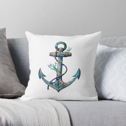 Lost at Sea Throw Pillow Cushion Cover Polyester throw pillows case on sofa home living room car seat decor 45x45cm
