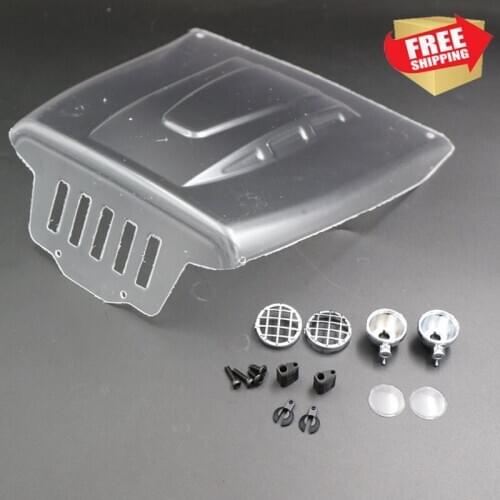 RC Radio control car CROSSRC UT4 bodyshell upgrade hood lamp kit with shark sticker 97400718 option upgrade parts