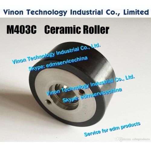 X054D413G51 edm Pinch Roller M403C D57x25t (Black Ceramic+SUS type) X054-D413-G51, DFD3500 for Mitsubishi DWC-HA,SA,SB,SZ, DA169