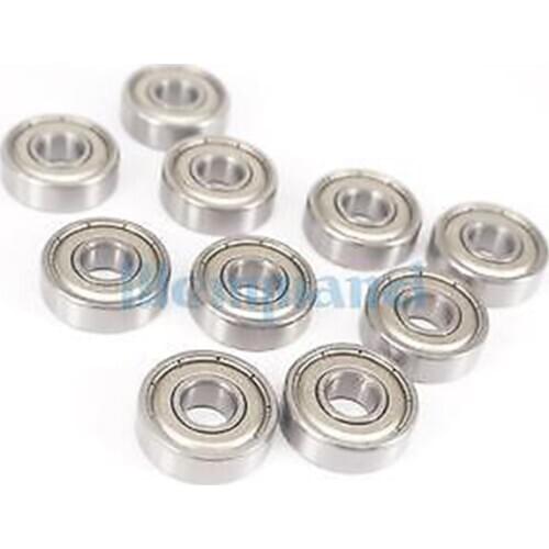 10)608ZZ 8x22x7mm ABEC1 Thin-wall Shielded Deep Groove Ball Bearing