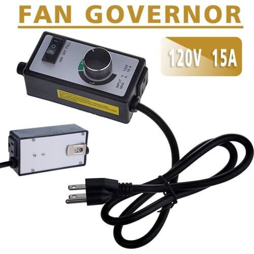 120 V Fan/Router Speed Controller Switch Hydroponics Inline Exhaust Air Governor Accessories US Plug Fan Speed Controller Parts