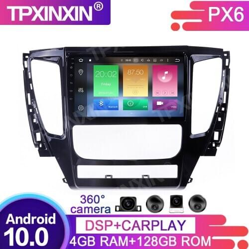 128G Android 10 For Mitsubishi Pajero 16-18 Car Multimedia Player GPS Navigation Headunit Auto Radio Audio Stereo Tape Recorder