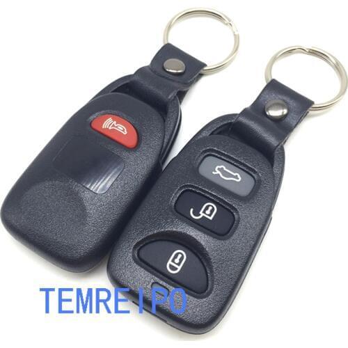 10pcs/lot 3+1 Buttons Remote Key Case Shell For Hyundai Elantra Sonata Santa Fe