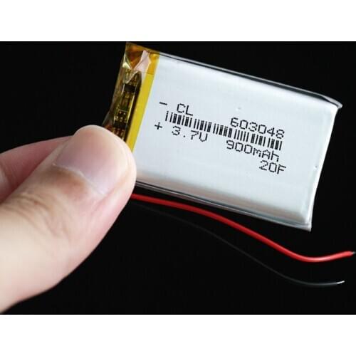 3.7 V 603048 063048P 603048P 3.7V 900mah with protection board , used for bluetooth MP3,MP4 lithium battery