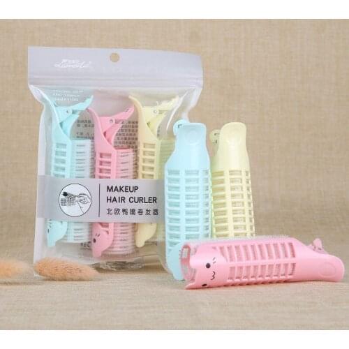 3 Pcs / Set Simple Wind Duck Beak Curler Cartoon Hair Bangs Curler Girls Beauty Modeling Tool