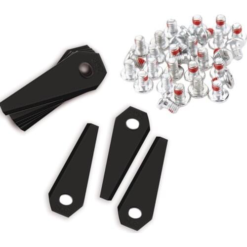 30PCS Trimmer Blade Lawn Mower Grass Replacement Trimmer Cutter Piece For Robotic Lawnmower Rhombus Blade Black