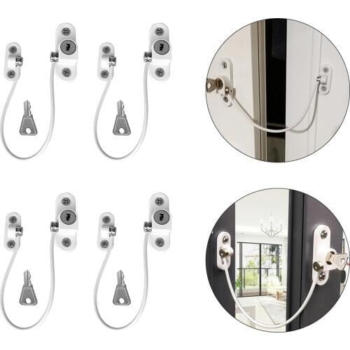 4 Pcs/lot Child Protection Baby Safety Window Lock Window Limiter Locks on the Windows Child Safety Infant Security Child Lock