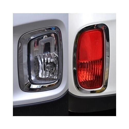 ABS chrome for Kia Sorento XM 2010-2014 Front Rear Tail Fog Light Lamp Shade Bezel Cover Trim Car Exterior portector Accessories