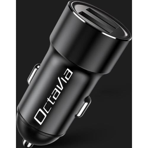 Car charger mini Car cigarette lighter conversion plug One for two dual USB Car mobile phone for Skoda octavia 2 a7 a5