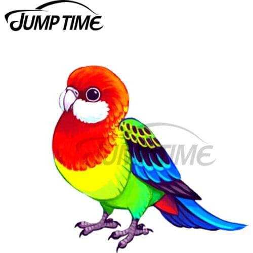 JumpTime 13 x6cm For Pride Birds Eastern Rosella Car Stickers Scratch-proof Window Personality Decal Graphics for Vehicle Bumper