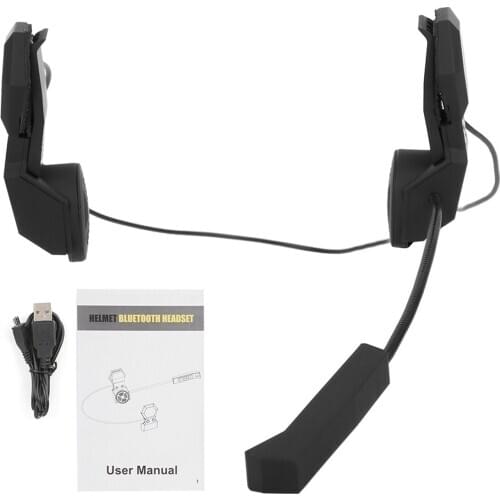 Wireless Helmet Earphone Motorcycle Bike Racing Helmet BT Earphone With Mic Support Automatic Answering Function