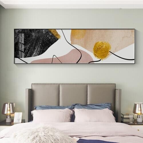 Color Blocks w Lines Poster Print Abstract Wall Art Picture for Living Room Scandinavian Home Decoration Nordic Canvas Painting