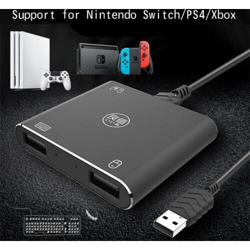 For Nintendos NS Switch Converter for Xbox One Wired Keyboard Mouse Switch for PS4 Pro Keyboard Converter Adapter Converter Hub