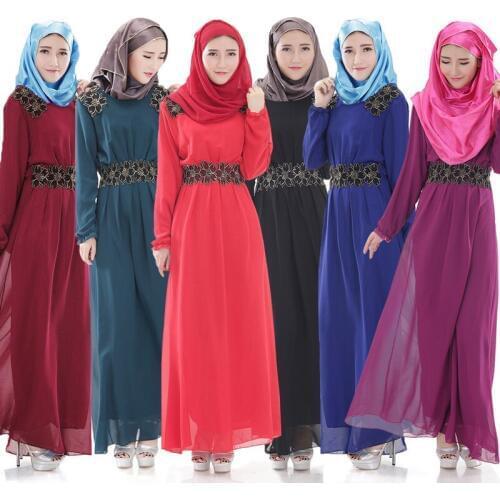 Islamic Abaya Dresses Women Arab Ladies Caftan Kaftan Malaysia Abayas Dubai Turkish Ladies Clothing Women Muslim Dresses S-XL