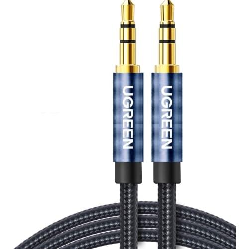 Ugreen aux Jack Audio Cable Gold Plated 3.5 mm Male to 3.5mm Male Aux line for iPhone Car Headphone Speaker Auxiliary Cable